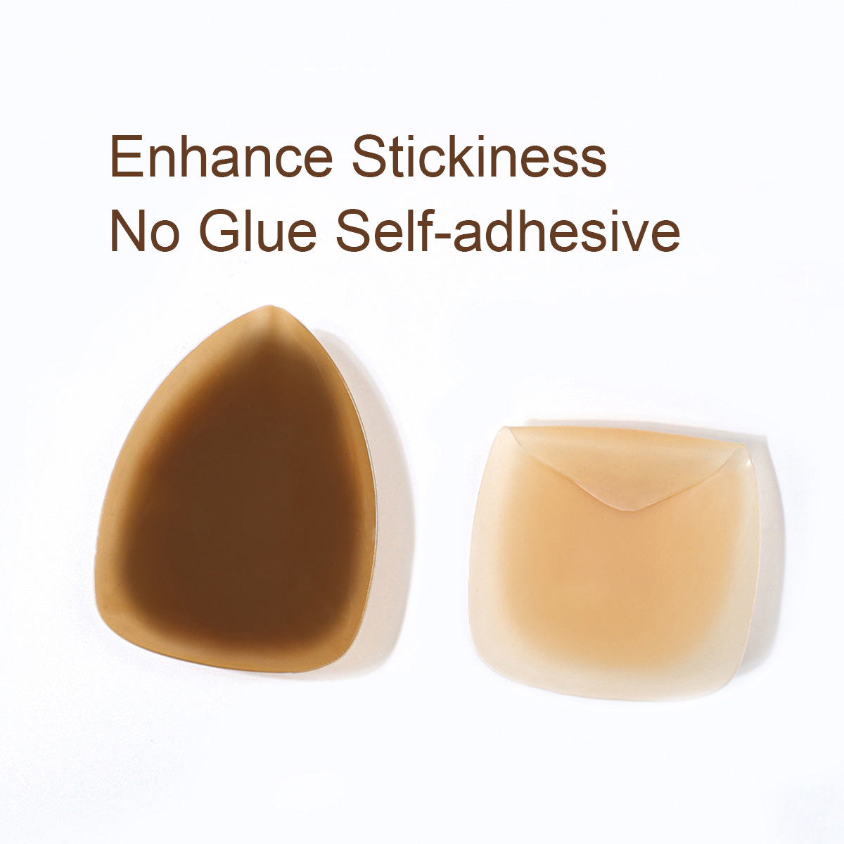 Silicone Bra Adhesive - แผ่นปิดจุกนมแบบสามเหลี่ยม ใช้ซ้ำได้ ไม่ต้องใช้กาว ยกกระชับ มองไม่เห็น ซิลิโคนไร้รอยต่อ