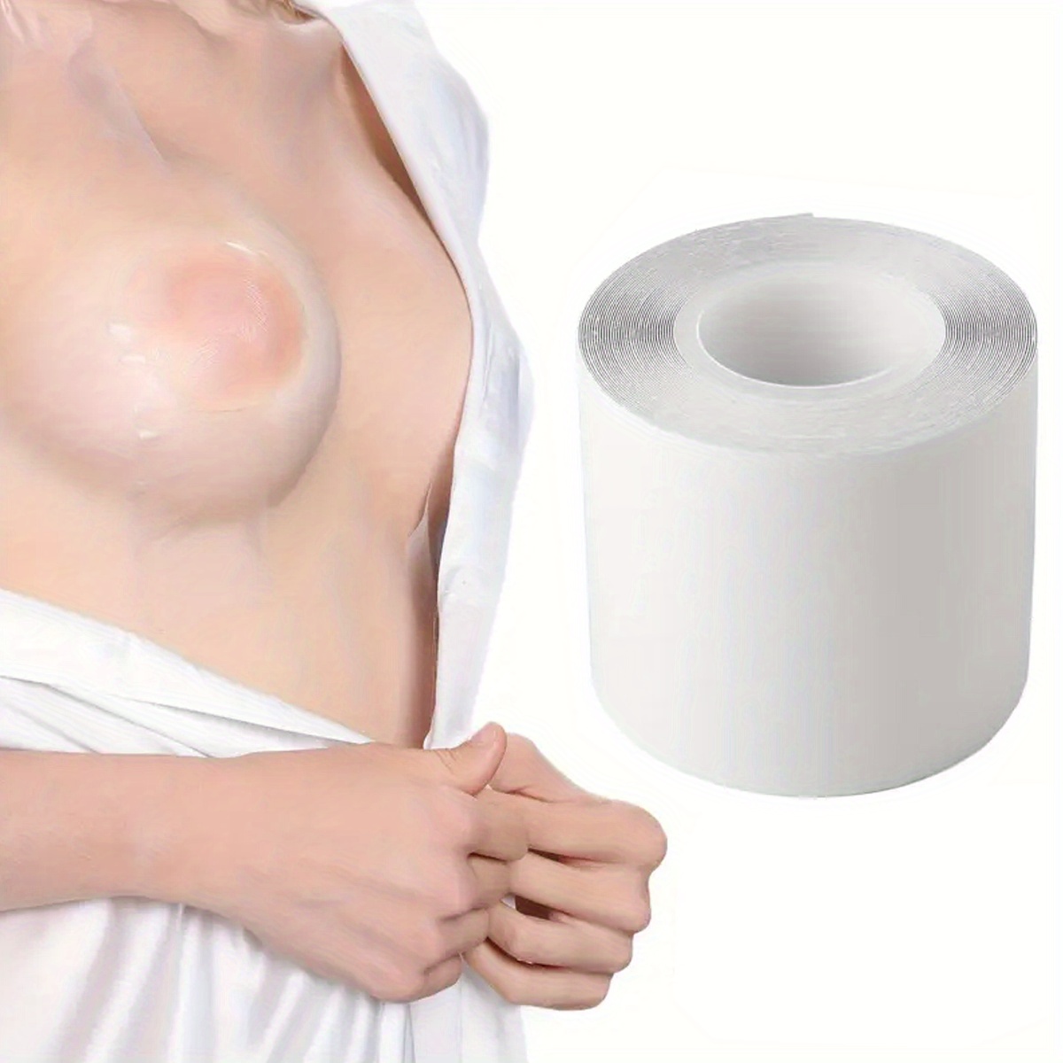 เทปยกกระชับหน้าอกแบบใส ระบายอา - Nipple Cover Pasties บทวิจารณ์และราคา