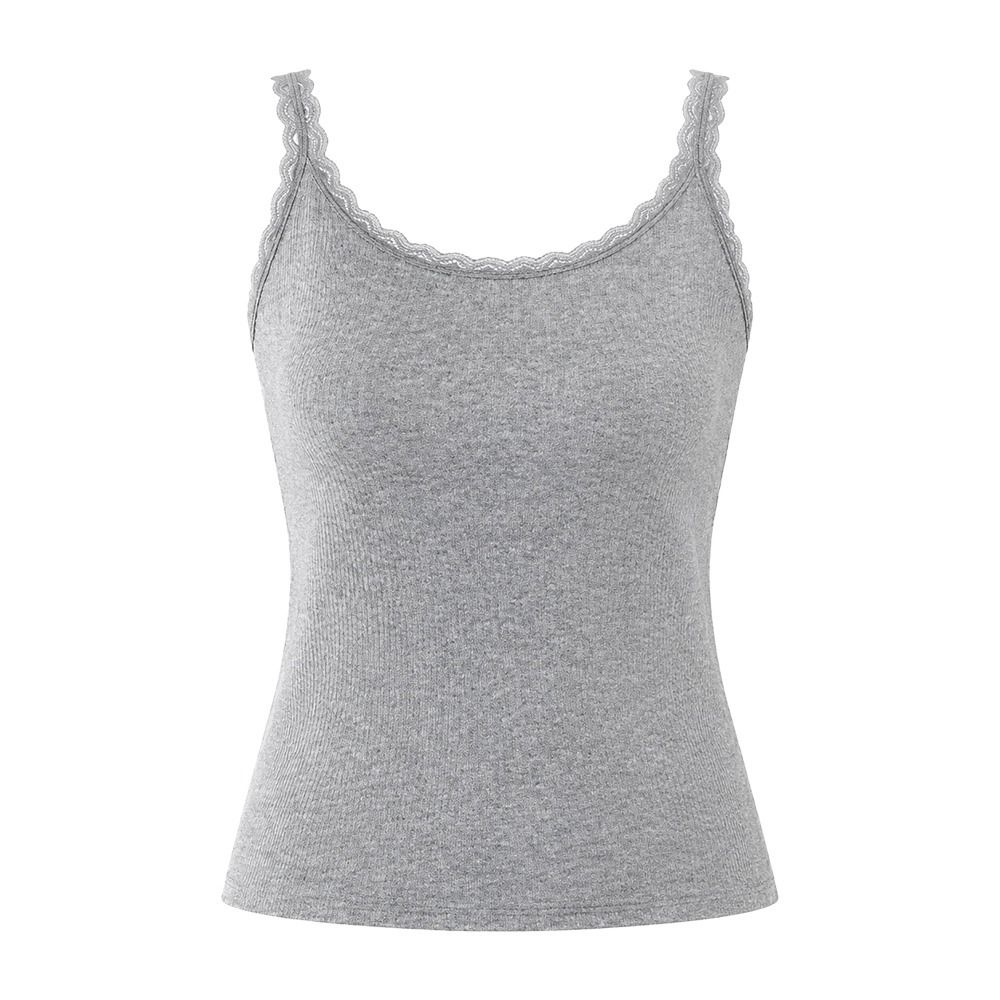เสื้อกล้ามคอวีลำลองสำหรับฤดูร้ - Cami Top Lace บทวิจารณ์และราคา