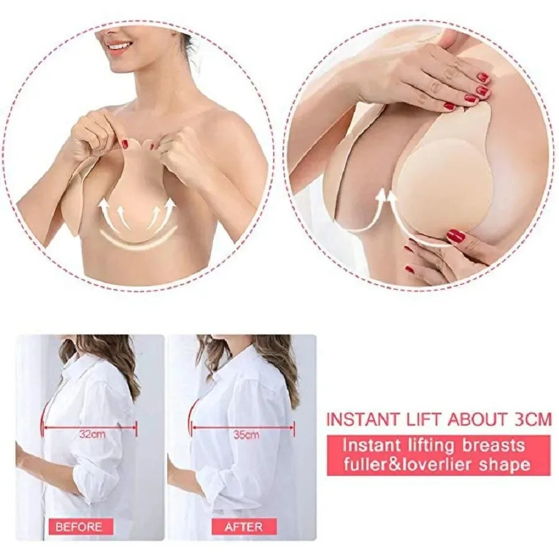 ผู้หญิง Push Up Bras Self กาวซ - Silicone Bra Adhesive บทวิจารณ์และราคา