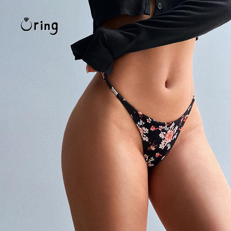 กางเกงในแบบกำหนดเองสายหนังพร้อ - Thong Bikini Women บทวิจารณ์และราคา
