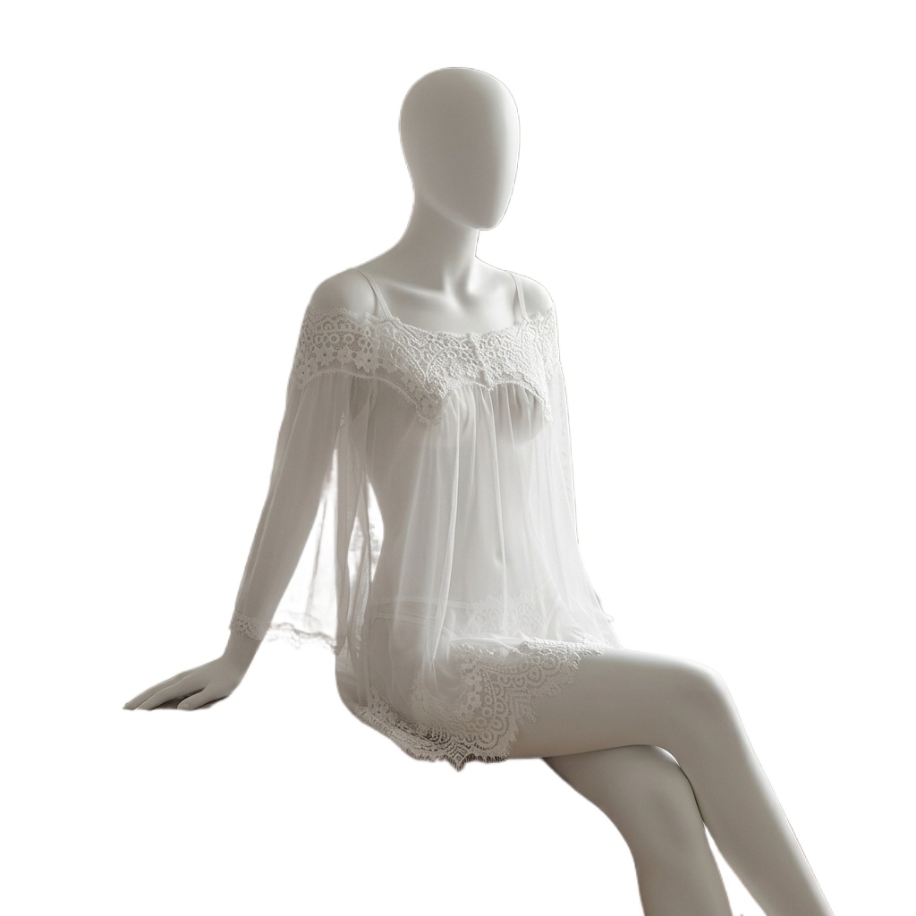 ชุดชั้นในสไตล์เบบี้ดอลล์สีดำสำ - Babydoll Chemise Night บทวิจารณ์และราคา